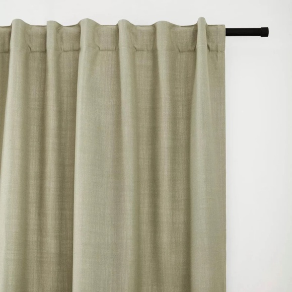 Sage Rod Pocket Back Tab Blackout Curtain 54x96 in (137x244 cm) - Picture 5 of 6